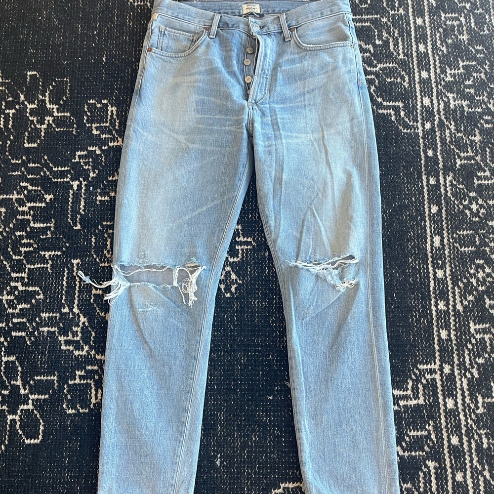 Citizens of Humanity Liya straight jeans with distressing